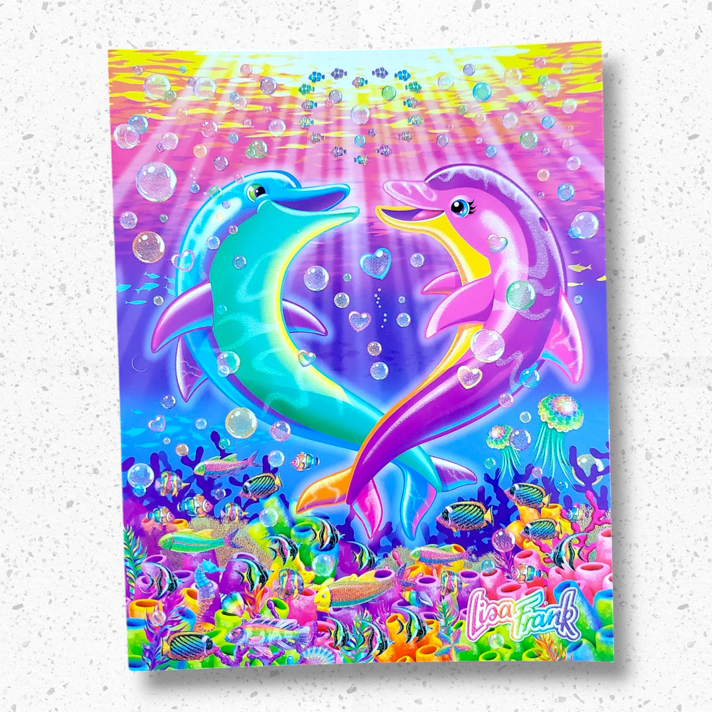 Lisa Frank Dancing Dolphins Pocket Folder – 2020 Edition